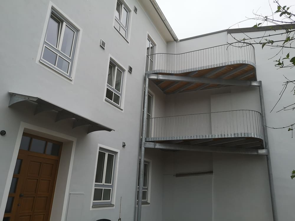Balkon in Edelstahl